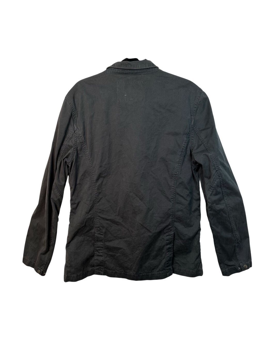 Pretty Green Utility Jacket Black Dark Grey Size L Casual Workwear - Picture 8 of 15